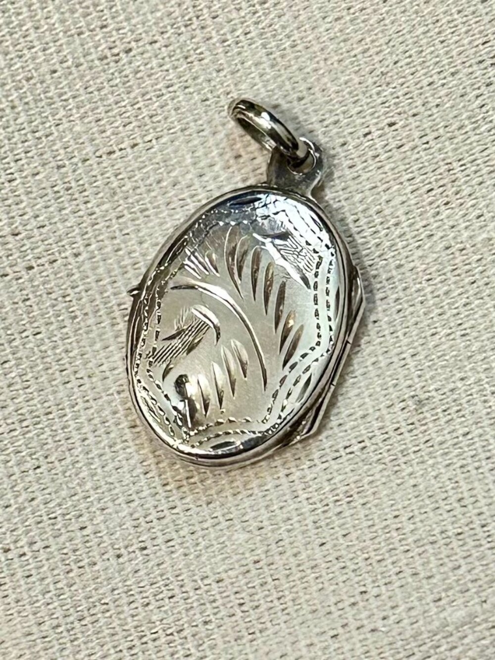 Vintage Silver Oval Locket